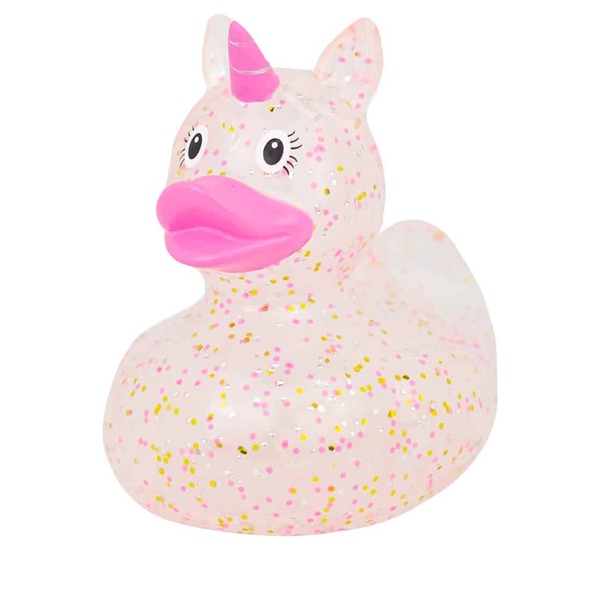 Canard de bain confettis licorne