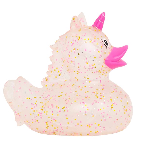 Canard de bain confettis licorne