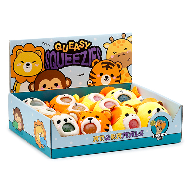 Jouet peluche à presser - Animaux sauvages