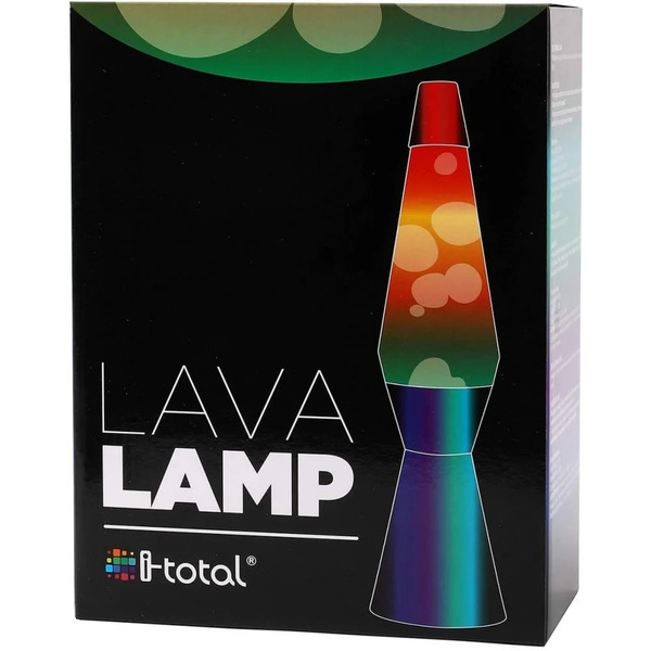 Lampe à lave arc-en-ciel