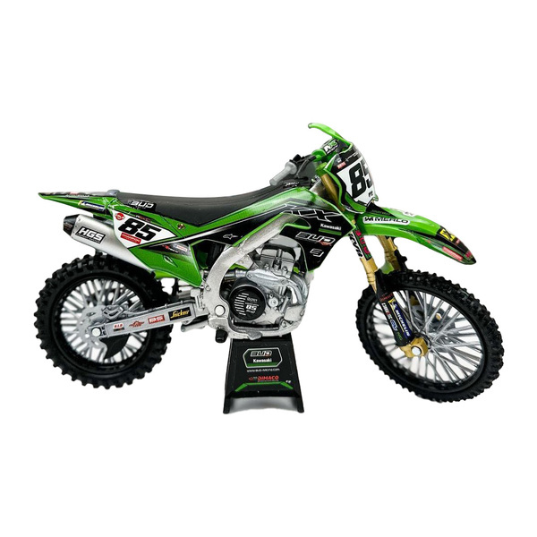 Moto Kawasaki KXF 450 Bud Racing Team 2023 Cédric Soubeyras n°85 1/12