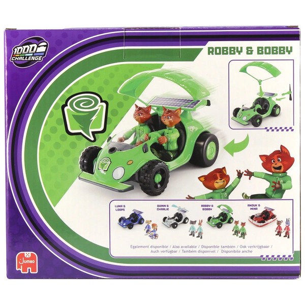 Véhicule et figurines Mille Bornes Challenge - Les Tornades Bobby et Robby