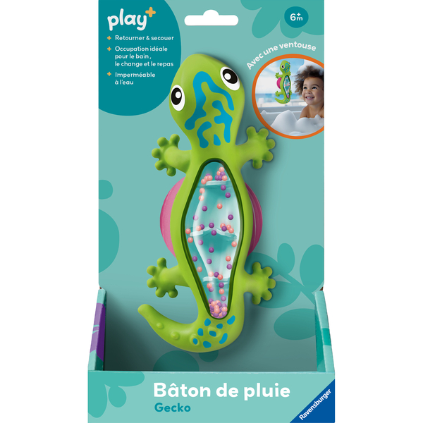Bâton de pluie en silicone Gecko avec ventouse - Play +