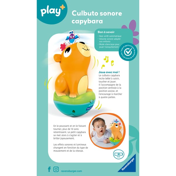 Culbuto sonore capybara - Play +