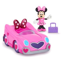 Figurine Minnie et son véhicule