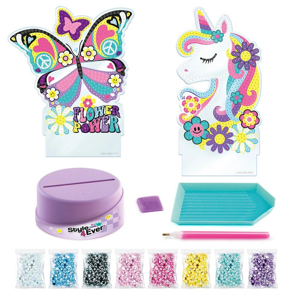 Coffret lampe Diamant Art papillon et licorne