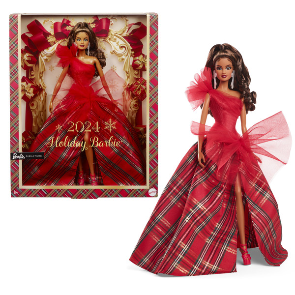 Poupée Barbie Joyeux Noël 2024 - Châtain