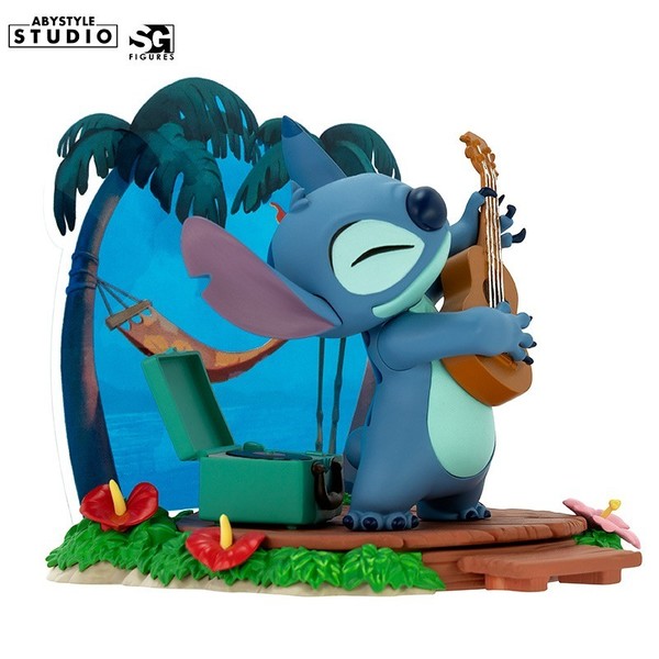 Figurine Stitch et sa guitare