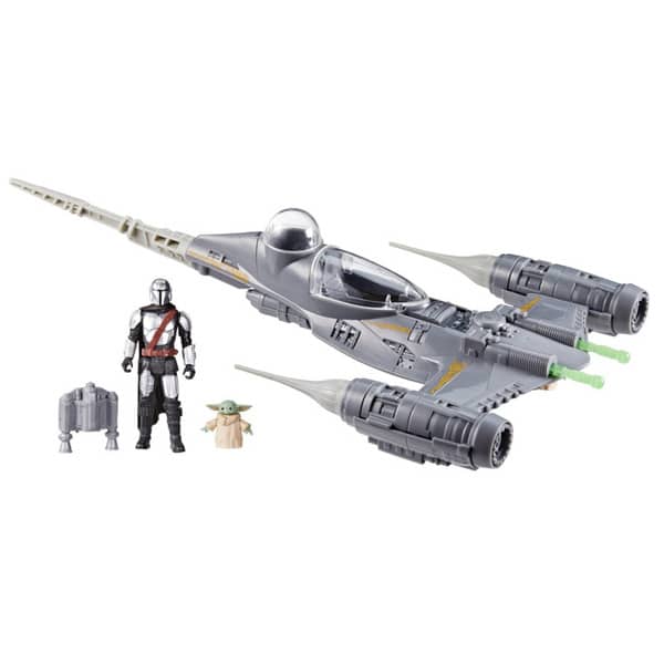 Vaisseau chasseur stellaire N-1 et figurines Star Wars