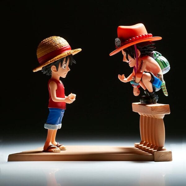 Figurine One Piece Monkey D Luffy et Portgas D Ace