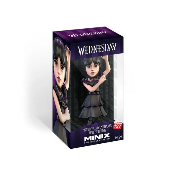 Figurine Minix Mercredi Addams en robe de bal 12cm #127