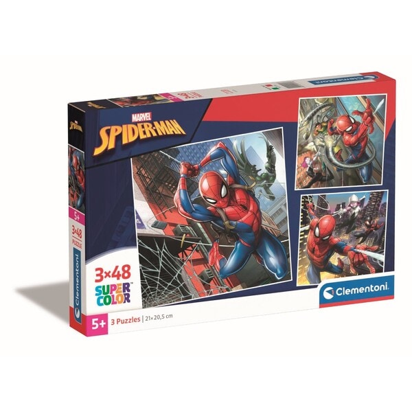 Coffret 3 puzzles 48 pièces Spider-Man