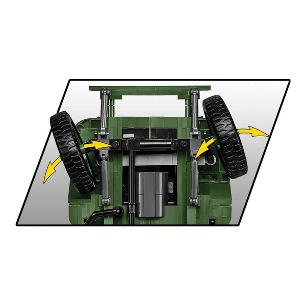 Set de construction Cobi – Véhicule militaire Willys MB (1207 pièces)