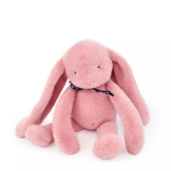 Peluche lapin Méloé rose 37cm