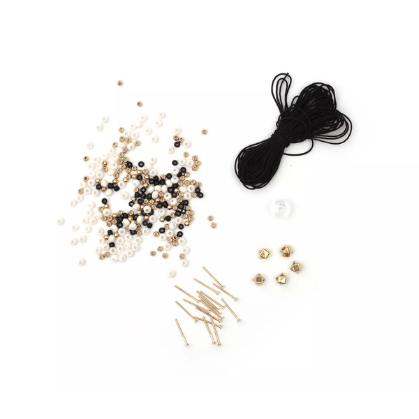 Kit bijoux DIY & relax - Or et noir