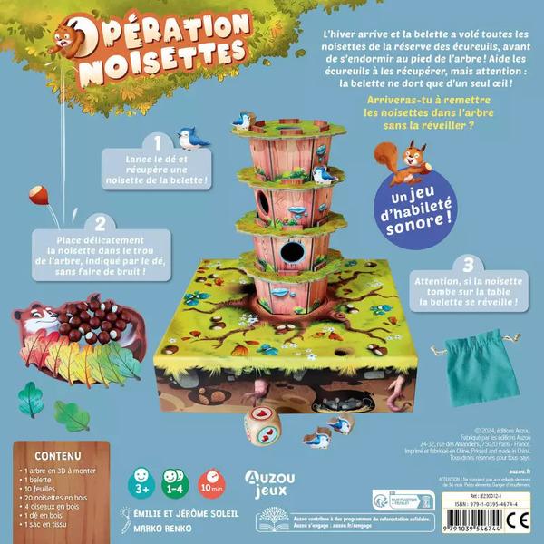 Opération noisettes - Jeu collaboratif