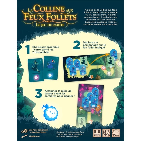 La colline aux feux follets : le jeu de cartes