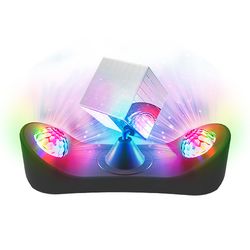 Lumière disco avec cube