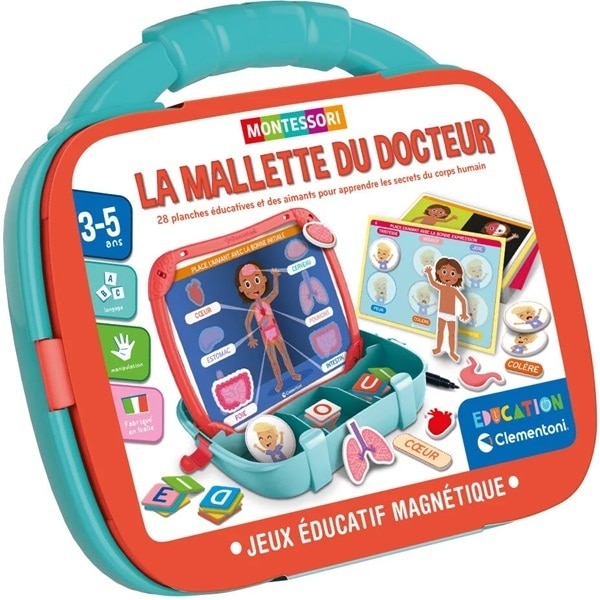 Jeu éducatif Montessori - La mallette du docteur