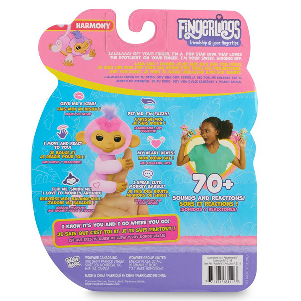 Fingerlings singe rose - Harmonie