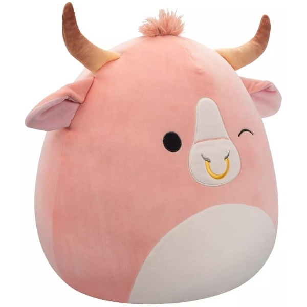Peluche Squishmallows Howland le taureau Brahman pêche