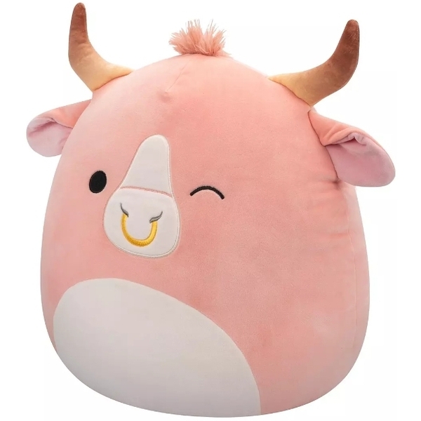 Peluche Squishmallows Howland le taureau Brahman pêche
