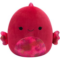  Peluche Squishmallows Barella le poisson-betta framboise