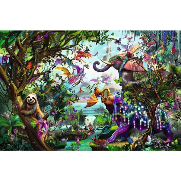 Puzzle 4000 pièces Dragons des tropiques