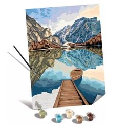 Peinture par numéros Lake Views - CreArt Toiles 30 x 40 cm