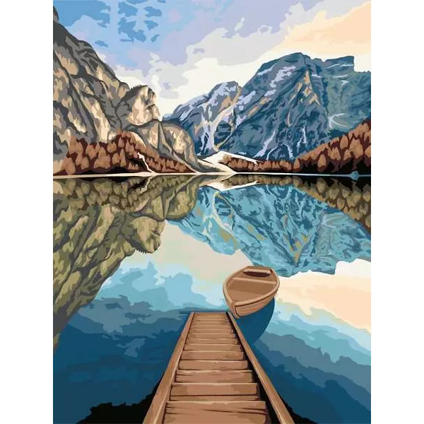 Peinture par numéros Lake Views - CreArt Toiles 30 x 40 cm