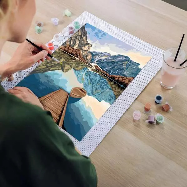 Peinture par numéros Lake Views - CreArt Toiles 30 x 40 cm