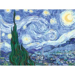 Peinture par numéro Adulte - CreArt Toiles - Van Gogh La nuit étoilée