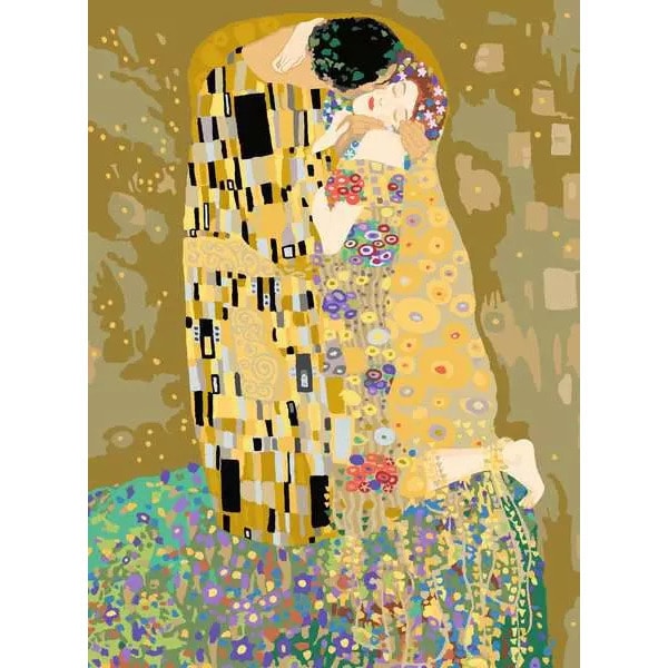 CreArt peinture par numéros Le baiser Klimt - 30 x 40 cm