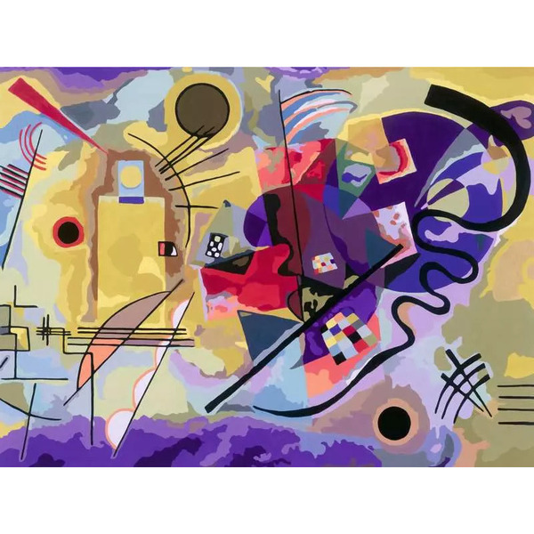 Peinture par numéros Kandinsky - CreArt Toiles 30 x 40 cm