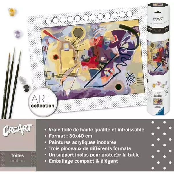 Peinture par numéros Kandinsky - CreArt Toiles 30 x 40 cm