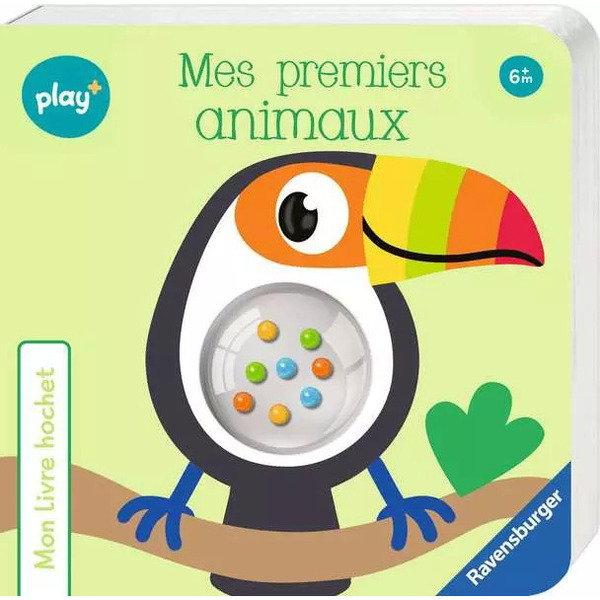 Mon Livre Hochet - Mes Premiers Animaux - Play +
