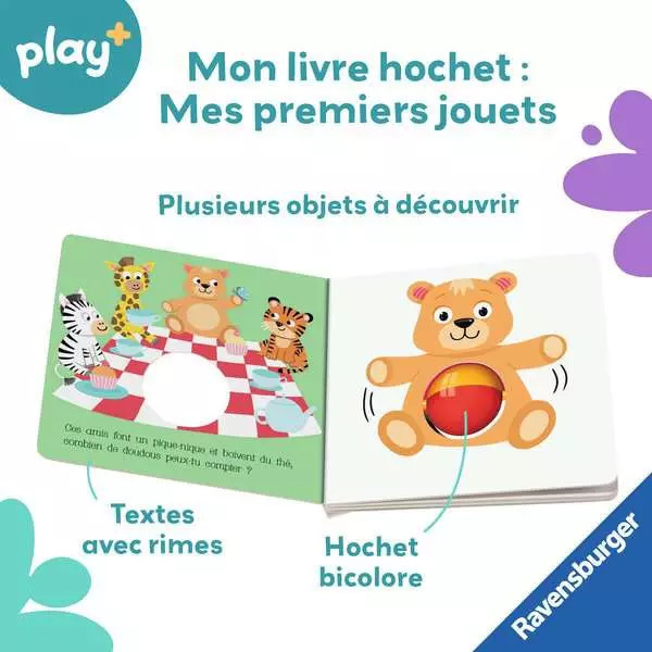 Mon Livre Hochet - Mes premiers jouets - Play +