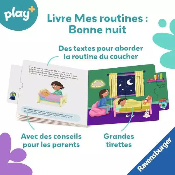 Livre Mes routines - Bonne nuit - Play +
