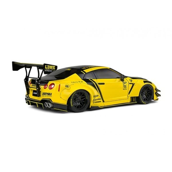 Nissan GTR R35 Liberty Walk Body Kit 2.0 jaune 2022 1/18