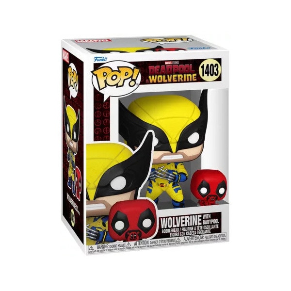 Figurine Marvel Wolverine et Babypool - Funko Pop n°1403