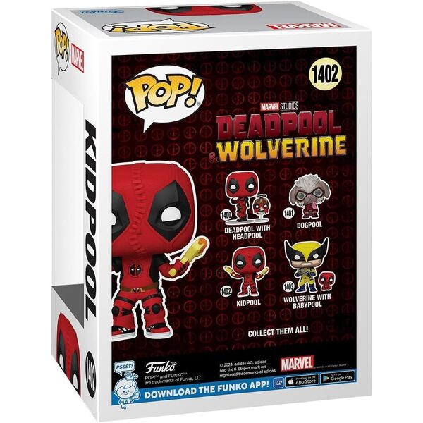 Figurine Marvel Wolverine et Babypool - Funko Pop n°1403