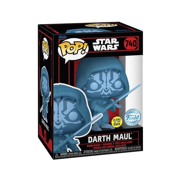 Figurine Darth Maul Phosphorescente - Funko Pop - N°740