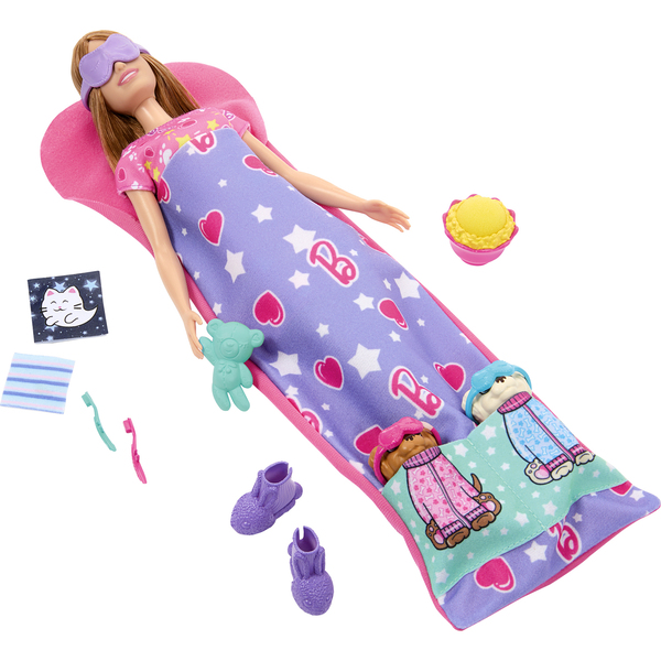 Barbie - Coffret soirée pyjama chiots
