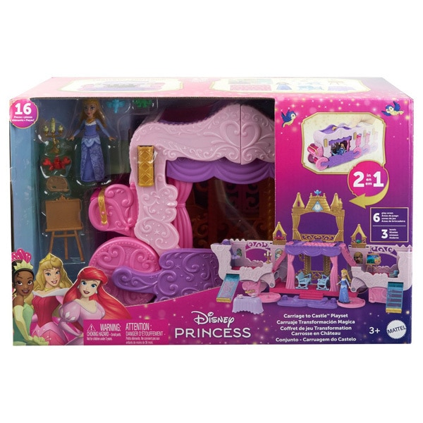 Coffret Disney Princesses - Transformation carrosse en château 