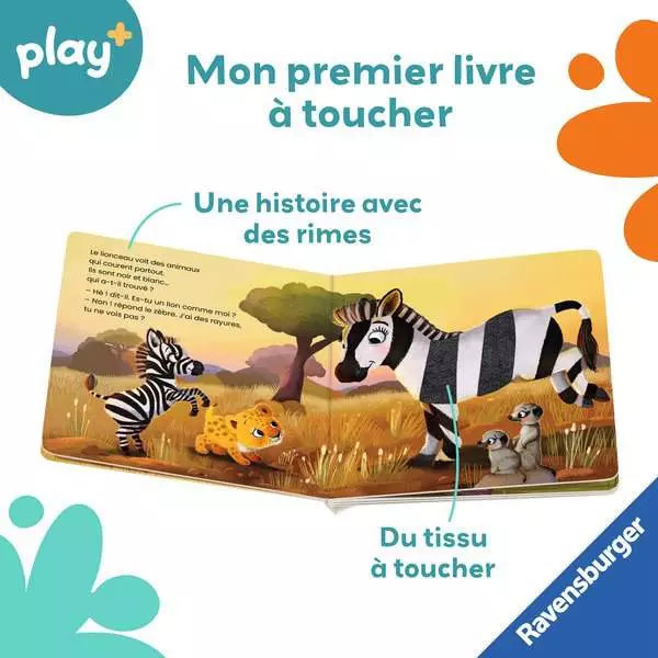 Livre sensoriel - Es-tu un lion comme moi ? - Play +