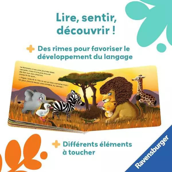 Livre sensoriel - Es-tu un lion comme moi ? - Play +