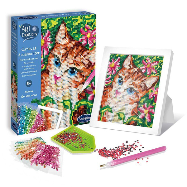 Canevas à Diamanter - Chaton