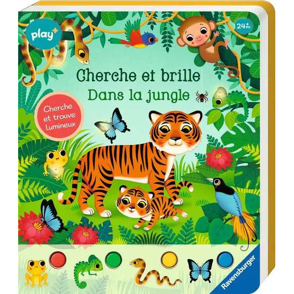 Livre Cherche et Brille : Dans la jungle - Play +