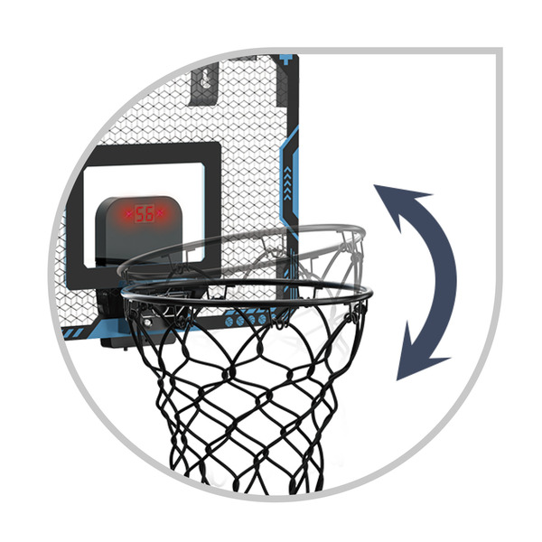 Panneau de basket électronique mural avec ballon
