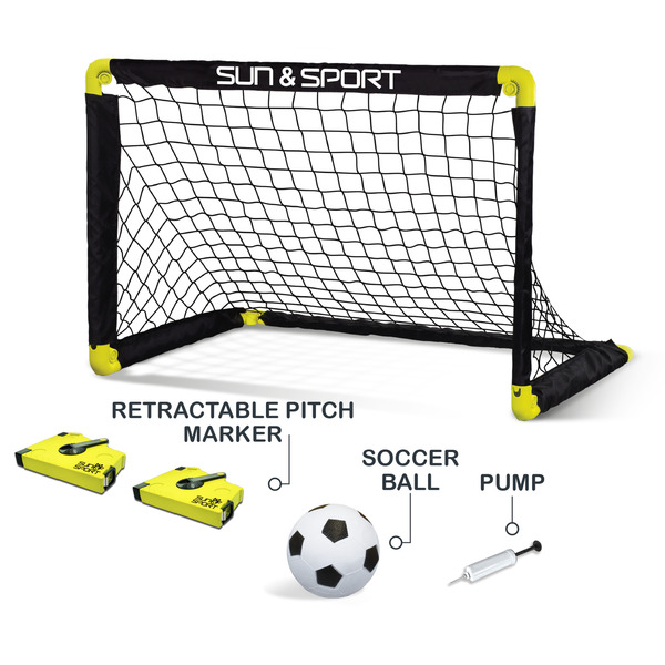 2 cages de foot pliable avec ballon